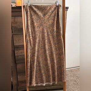 Greylin Leopard Print Skirt